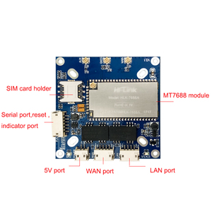 Module routeur 4G vers WiFi, câble réseau 4G, carte d'évaluation HLK-GD01 avec carte 3G/4G encastrable série EC20 - Product Image 3