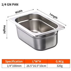 Réchaud GN en acier inoxydable multi-tailles, design standard, pour hôtels et restaurants, vente directe usine, stockage alimentaire Gastronorm 0,7 mm - Product Image 4