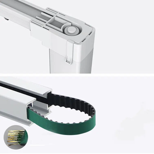 Белый канальный плоский занавес, потолочный моторизованный рельс, рельс для занавесок, поддерживаемый на заказ промышленный ветровой занавес - Product Image 3