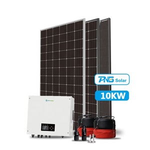 Sistema Solar Conectado a la Red Trifásico de 10KW 12KW 15KW para Uso Doméstico, Sistema de Energía Solar con Inversor Growatt Sofar, Precio de Fábrica - Product Image 1
