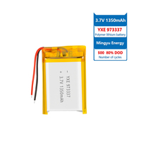 Pemasok komersial Model 3.7 baterai Ion Lithium kantong isi ulang 1350 V/973337 mah