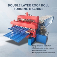 Machine de formage à rouleaux double couche économique pour la fabrication de tuiles métalliques – Équipement de production de toitures métalliques