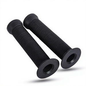 Poignées de guidon rayées noires pour vélo à pignon fixe, 22,2 mm, en caoutchouc, pour vélos de route et de montagne - Product Image 1