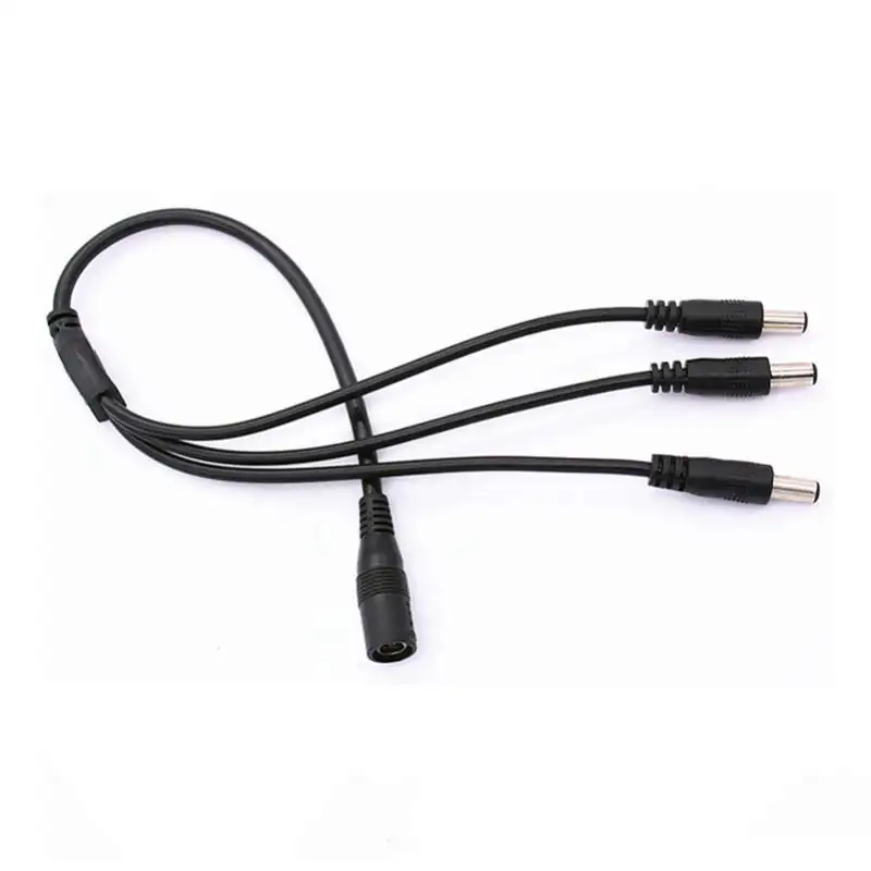 DC power cable 1 to 2 3 4 5 connector 12V 5.5mm 2.1mm male female cable adapter LED cord DC power plug splitter cable