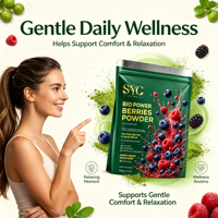 SYC BIO Power Berries Seeds Blend, mélange de graines de baies, complément alimentaire premium à base de plantes pour adultes, soutien immunitaire quotidien, 150 g, 30 portions, smoothies