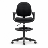Chaise de bar/tabouret ergonomique moderne pour bureau, base en nylon, confort amélioré pour le personnel, mobilier essentiel pour les réunions