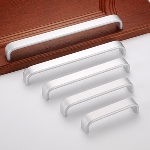 Solid Aluminum Alloy Cabinet Handles Bar Shape Durable Furniture <b>Hardware</b> for Drawer <b>Wardrobe</b> Door - Product Image 1