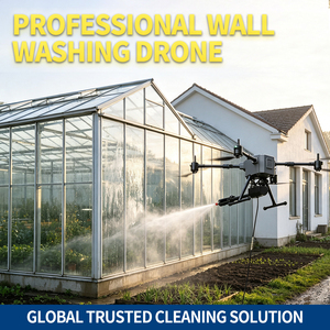 Drone de nettoyage de bâtiments BROUAV pour le lavage des murs extérieurs et des fenêtres avec télécommande - Product Image 5