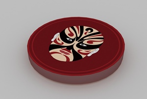 กล่องไม้เก็บซิการ์ทำจากไม้ซีดาร์สเปนหน้ากากโอเปร่า - Product Image 3