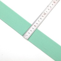 Bande élastique plate en sergé double face vert menthe en polyester, vente en gros d'usine, pour ceintures de vêtements et sacs