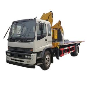 รถบรรทุกลากจูงทําลายพื้นเรียบ ISUZU 4x2 3-6Tons รถบรรทุกทําลายถนนแบบโรลแบ็คพร้อมเครน - Product Image 1