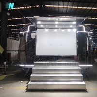Pizza standard de camion de nourriture de bureau mobile de New Born America pour la restauration Van Kiosk Hot Dog au détail Chariot mobile de vente pour la restauration