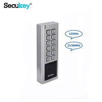 Wateperoof Control de acceso de puerta Cerradura de puerta de tarjeta inteligente Wiegand 125KHz 13,56 MHz Lector de tarjetas Cerraduras de código