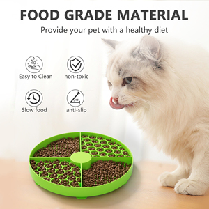 BPA Free Food Grade Silicone Customized Silicone Dog Lick <b>Mats</b> 2-in-1 Anxiety Relief Slow Feeder <b>Cat</b> Licking Pad Targeted Pet Li - Product Image 3