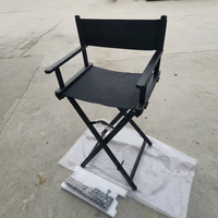 Chaise de maquillage pliable légère de haute qualité en alliage aluminium/bois, design moderne pour l'extérieur et les loisirs, modèle Directeur