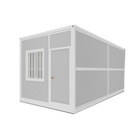 Conteneur pliable en bois préfabriqué de 20 pieds, économique, pour camping, maisons miniatures, cabine portable, bureau, maison conteneur pliable, supermarché