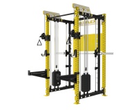 Appareil de musculation multifonctionnel 3-en-1 Little Bird Smith de qualité commerciale unisexe, tube de squat de 75 cm, bras 3.0, triceps