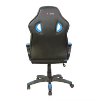 Chaise de bureau ergonomique de haute qualité pour le gaming, pivotante, réglable en hauteur, en cuir synthétique, avec vérin à gaz 2 étapes, design moderne