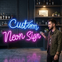 Enseigne néon LED personnalisée de qualité supérieure et exclusive pour café-bar : Tendance, impressionnante, livraison sécurisée essentielle