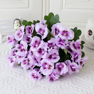Bouquet di Fiori Artificiali di Pansé, 6 Colori, Cespugli di Fiori Finti di <span class=keywords><strong>Viola</strong></span>, Pansé Artificiali Resistenti ai Raggi UV per Decorazioni da Giardino e Patio Esterno - Product Image 3