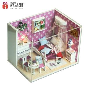 IIECREATE LED DIY Juguete <span class=keywords><strong>de</strong></span> madera para <span class=keywords><strong>casa</strong></span> <span class=keywords><strong>de</strong></span> muñecas Kit en miniatura Decoración <span class=keywords><strong>de</strong></span> Navidad Habitación <span class=keywords><strong>Casa</strong></span> <span class=keywords><strong>de</strong></span> muñecas Mini juguete educativo - Product Image 6