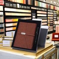 Carnet de notes personnalisé avec stylo, format A5, en cuir, personnalisable