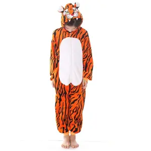 Halloween costuesy kostum Anime piyama Tiger Halloween Cosplay pakaian tidur Gaun Korea dengan sertifikat CE MQ0374