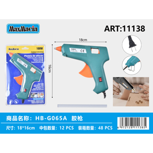 Industriale 100W elettrico colla a caldo pistola in plastica fai da te per l'artigianato e le riparazioni applicazione colla a caldo fornitore all'ingrosso - Product Image 1