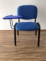 Chaise de formation rembourrée avec tablette d'écriture, chaise de conférence rembourrée