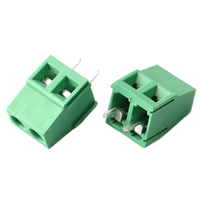 Bloc de bornes vertical 2P pour montage sur circuit imprimé, pas de 5,08 mm, connecteur Eurostyle 10A 300V pour armoire PLC