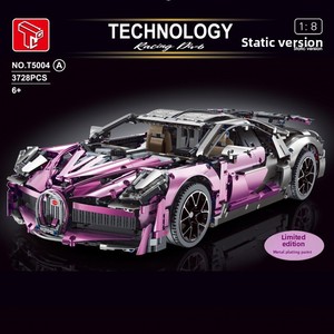Bloques de Construcción de Superauto Electrochapado T5004 1:8, Modelo de Auto Deportivo <span class=keywords><strong>Bugatti</strong></span> de Alta Precisión, Juguete de Auto de Carreras MOC para Ensamblar - Product Image 3