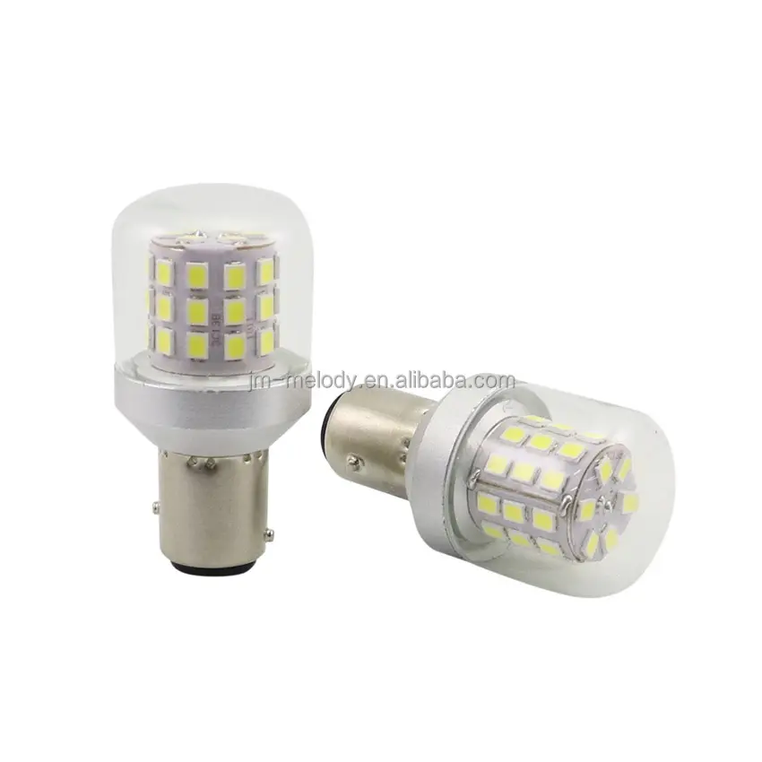 T28 4W bohlam lampu LED 50-90v DC 48V 60V 75V DC BAY15D BA15S BA15D 48V kapal laut sepeda motor Auto canbus yacht bi-polar