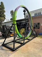 Manège en acier pour fête foraine, équipement d'amusement extérieur non motorisé, vélo rotatif à 360 degrés, certifié ISO CE, capacité 500 kg