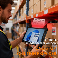 Tablette robuste OEM/ODM Windows I7 13 pouces, tablette PC industrielle 5G robuste, 1000 nits, lisible en plein soleil avec clavier
