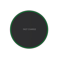 Chargeur sans fil à charge rapide 15W de bonne qualité, logo OEM, LED, chargeur sans fil Qi, chargeur sans fil pour téléphone portable, pour iPhone
