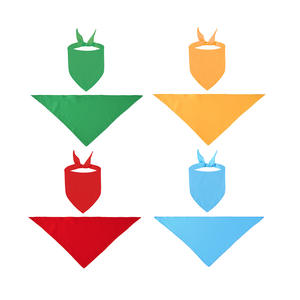 Bandana triangular personalizada para mascotas de varios colores sólidos de algodón Premium de Venta caliente - Product Image 4