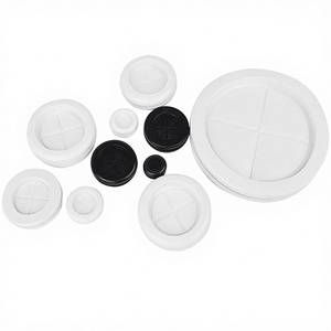 Firewall Cable/Wire Double Side Round Shape Rubber <strong>Blanking</strong> <strong>Grommet</strong> White/Black Compression Mold - Product Image 3