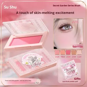 Fard à joues Lishu <span class=keywords><strong>Secret</strong></span> Garden, contour léger, maquillage, gonflement des joues, violet, effet éclaircissant, texture <span class=keywords><strong>de</strong></span> purée <span class=keywords><strong>de</strong></span> pommes <span class=keywords><strong>de</strong></span> terre, style fille, étudiant - Product Image 2