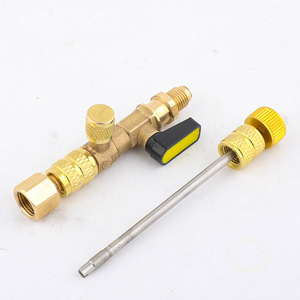 Herramienta de extracción de válvulas de aire acondicionado de latón de 1/4 pulgada, conversión R410 R32 para reparación de refrigeración - Product Image 3