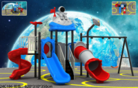 Ensemble de balançoires et toboggans de haute qualité pour aire de jeux extérieure commerciale, équipement pour enfants en acier galvanisé LLDPE HDPE, école, parc, communauté, OEM