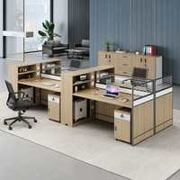 Nouvel ensemble de mobilier de bureau moderne en bois, durable et réglable, avec armoire de classement, bureau informatique et comptoir de bureau design