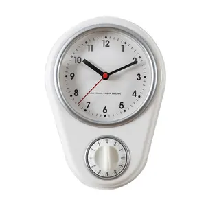 2022 Modern Vintage Quartz Alarm Time Timer Wall Clock Kitchen Room Decor Digital Clocks Home Decorate