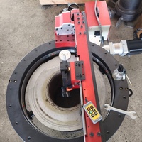 Machine à rainurer les tuyaux externe portable SFN-610 0-610 mm, électrique, CNC, pour le fraisage des brides montées en extérieur, idéale pour la réparation sur site des installations industrielles