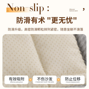 Corduroy <b>Sofa</b> Cushion Pad 145-185Cm Thickened Non-Slip All Seasons <b>Sofa</b> <b>Cover</b> Fabric Grid Pattern Machine Washable - Product Image 4