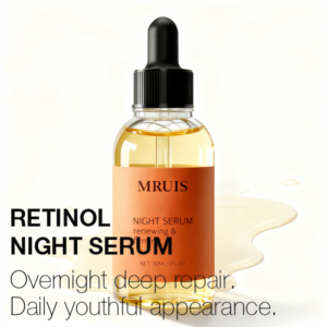 Bộ sưu tập huyết thanh mặt 30ml chống lão hóa, Niacinamide, <span class=keywords><strong>vitamin</strong></span> C, <span class=keywords><strong>B5</strong></span> hoạt động vào ban đêm cải thiện kết cấu da tổng thể paraben miễn phí mruis - Product Image 3