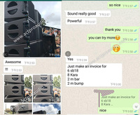Système de sonorisation actif professionnel HDL 50-A 4K double 12 pouces 3 voies à large bande, enceinte de scène, enceinte line array en plastique