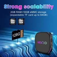 TV Box MX10-Z4 con Android 13, WiFi 6, Allwinner H313, Salida de Video AV y 4K, Control Remoto por Voz BT, ¡Oferta!