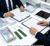 Ensemble complet de bandes blanchissantes pour les dents, prêt à être expédié, 28 bandes, ingrédients naturels, soins dentaires à domicile, étiquette privée, approvisionnement en gros