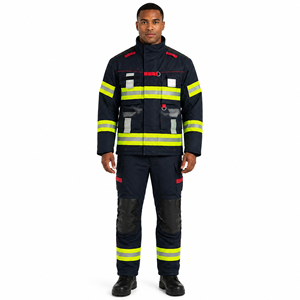 ชุดดับเพลิง ANBENFIRE EN469:2020 Nomex IIIA สีน้ำเงินกรมท่า ชุดนักผจญเพลิง ป้องกันไฟระดับ ATPV 25-40cal/cm HRC4 แบบแยกชิ้น - Product Image 1
