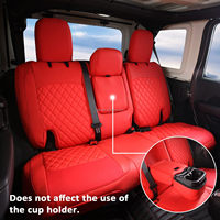 Housses de Siège de Voiture en Cuir Imperméables, Protection de Siège Auto, Accessoires Jeep Wrangler JL Luxe Illimité 2018-2024